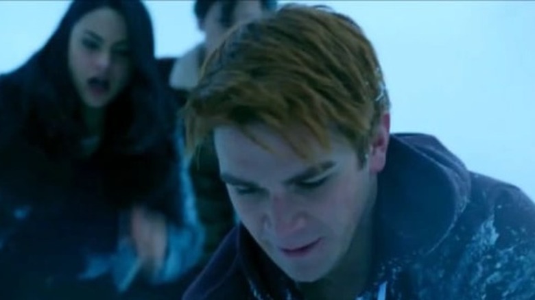 Archie resuscitating Cheryl in Riverdale