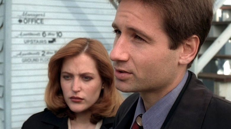 Gillian Anderson and David Duchovny in The X-Files
