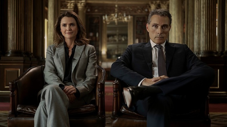Keri Russell and Rufus Sewell as Kate and Hal Wyler on The Diplomat