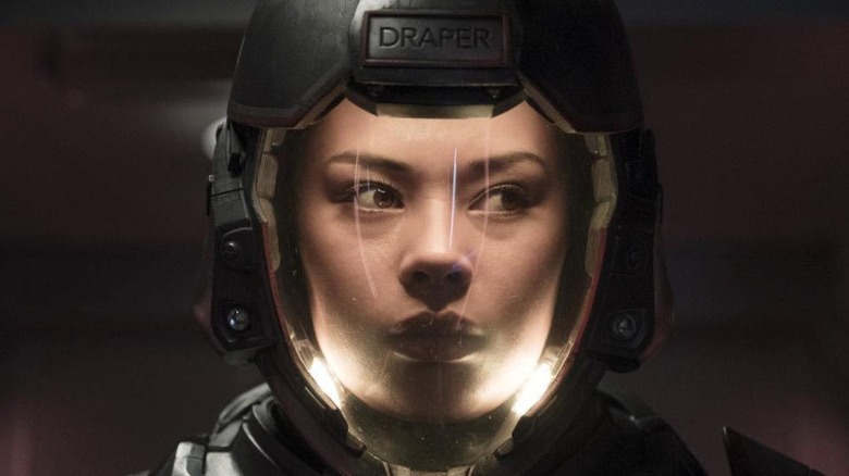 Bobbie Draper during the deep space mission in Expanse
