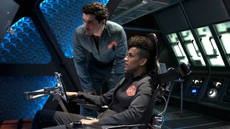James Holden and Naomi Nagna on board Rocinante in Expanse