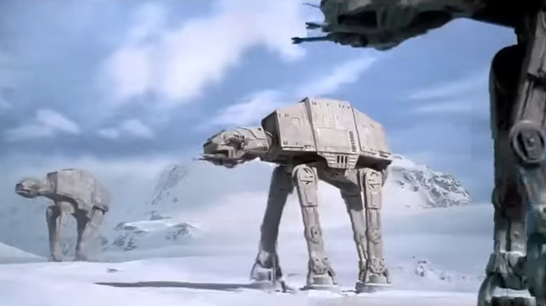 AT-ATs in Empire Strikes Back