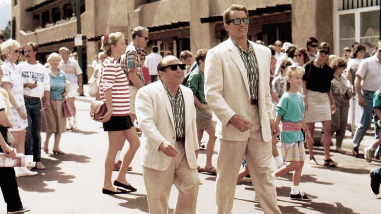 Twins Danny DeVito and Arnold Schwarzenegger