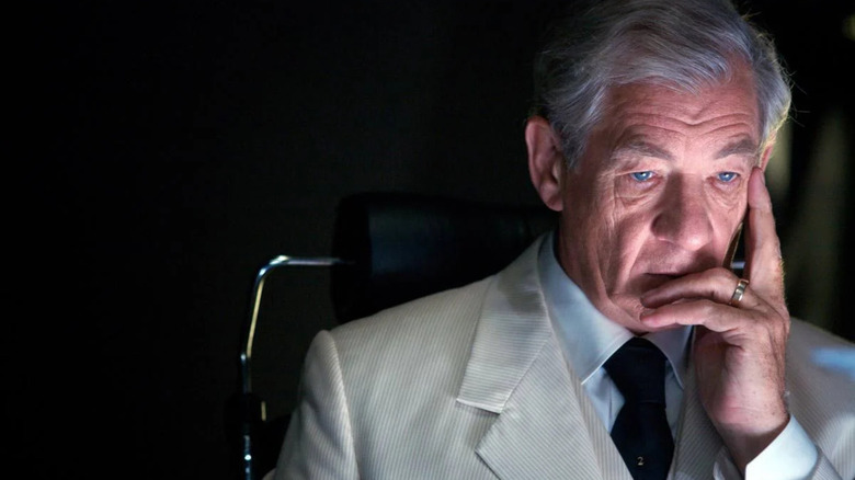 Numner 2 looking pensive in The Prisoner