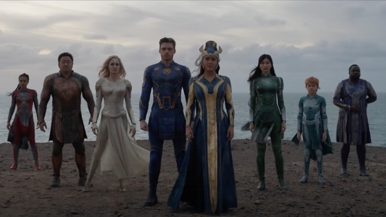 Richard Madden, Don Lee, Kumail Nanjiani, Lauren Ridloff, Brian Tyree Henree, Lia McHugh, Gemma Chan, Angelina Jolie, Salma Hayek, 