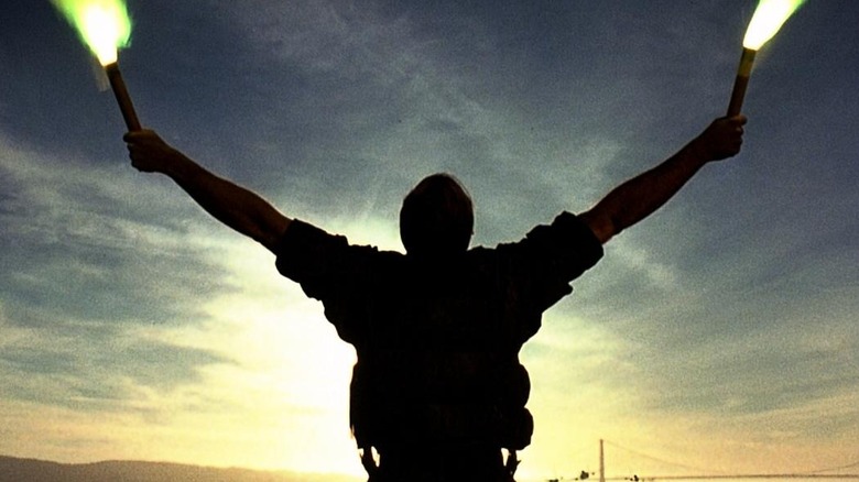 The infamous flare scene from The Rock.