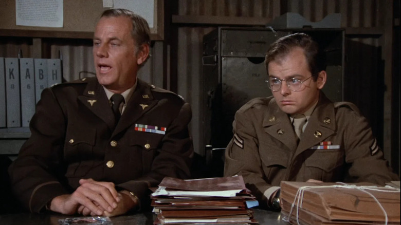 McLean Stevenson and Gary Burghoff on M*A*S*H