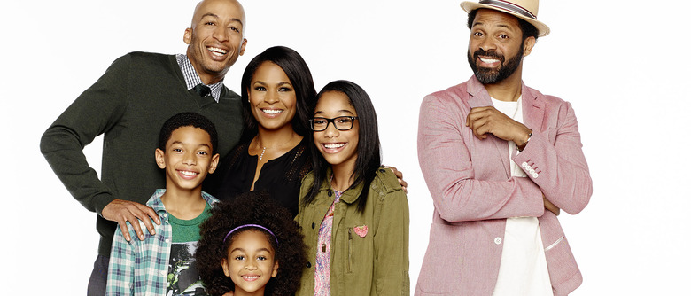 UNCLE BUCK - Pilot Gallery (ABC/Mitchell Haaseth) JAMES LESURE, SAYID SHAHIDI, AALYRAH CALDWELL, NIA LONG, IMAN BENSON, MIKE EPPS