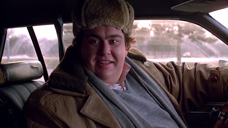 John Candy with a drill in Uncle Buck