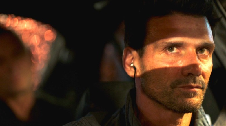 Frank Grillo in driver's seat