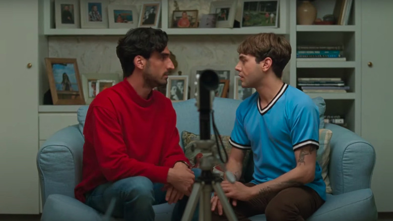 Gabriel D'Almeida Freitas as Matthias with Xavier Dolan as Maxime