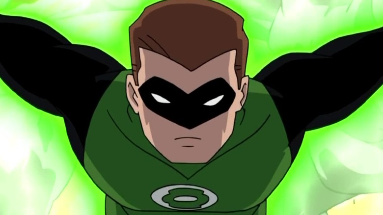 Green Lantern flying