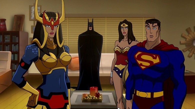 Big Barda, Batman, Wonder Woman & Superman