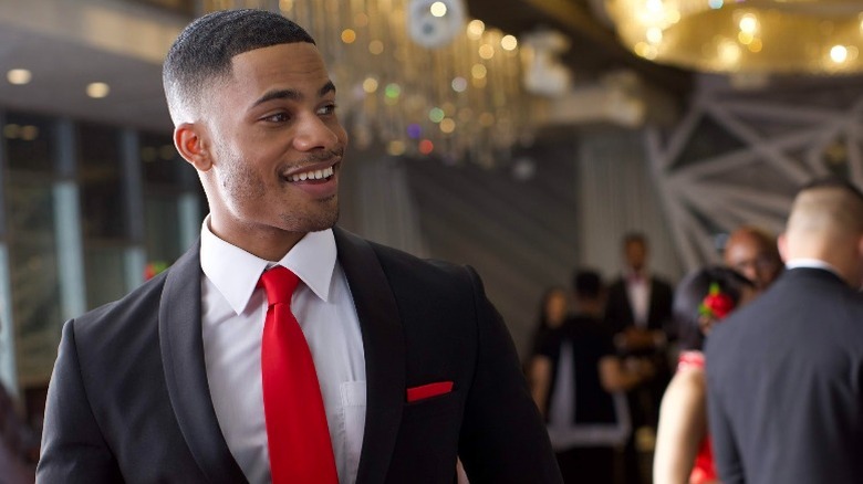 Jordan Calloway smiles in "Always a Bridesmaid"