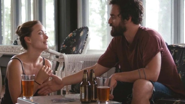 Olivia Wilde and Jake Johnson in "Drinking Buddies"