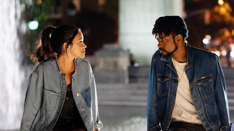 Gina Rodriguez and LaKeith Stanfield in "Someone Great"