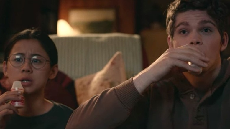 Leah Lewis and Daniel Diemer in "The Half of It"