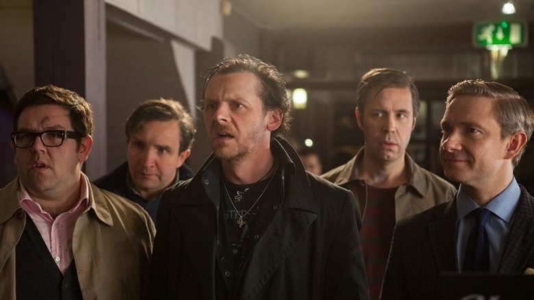 The World's End drinking crew at another bar