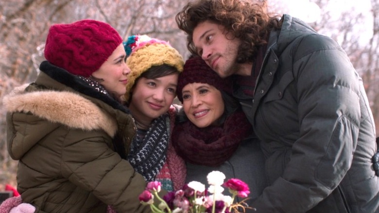 Andi Mack: Andi and family hugging outside