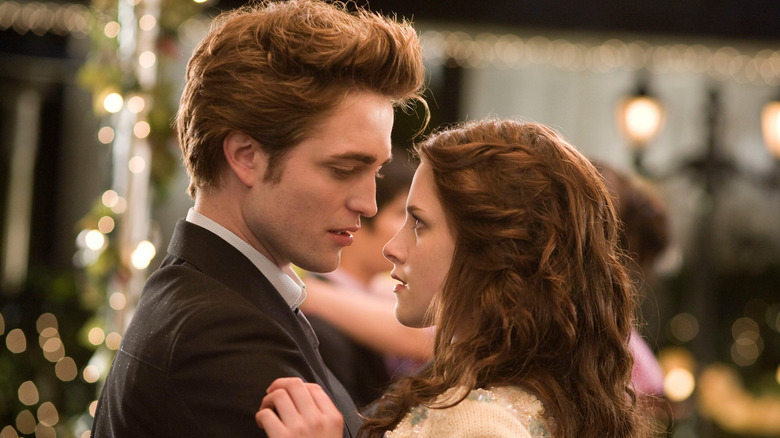 Bella Swan gazes at Edward Cullen