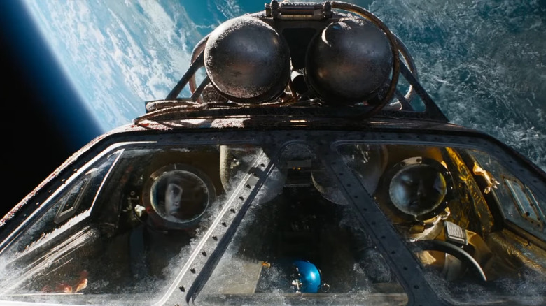 Tej and Roman in space in F9: The Fast Saga
