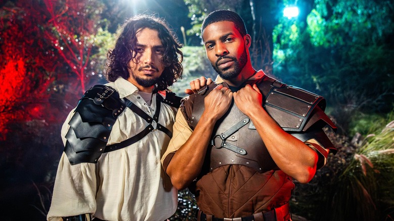 A couple of D&D fans cosplay at Universal Fan Fest Nights