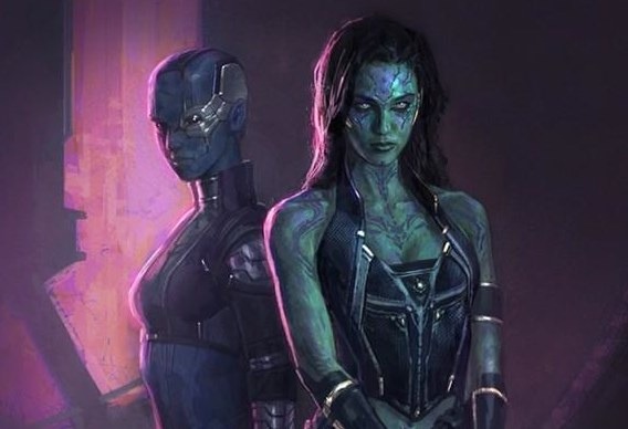 Unused Gamora and Nebula Character Designs