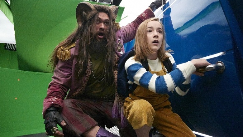 Jason Momoa with horns