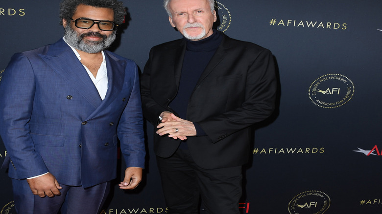 Jordan Peele and James Cameron at the AFI Awards 2023