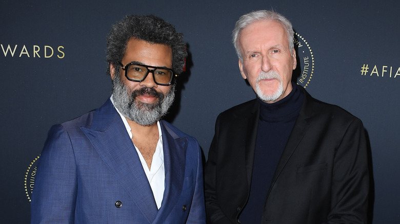 Jordan Peele and James Cameron at the AFI Awards 2023