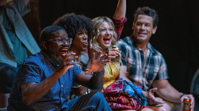 Lil Rel Howery, Yvonne Orji, Meredith Hagner, and John Cena in 'Vacation Friends'