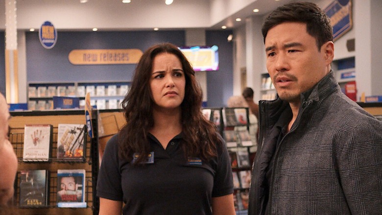 Melissa Fumero and Randall Park in Blockbuster