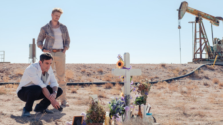 BJ Novak Boyd Holbrook Grave Oil Memorial