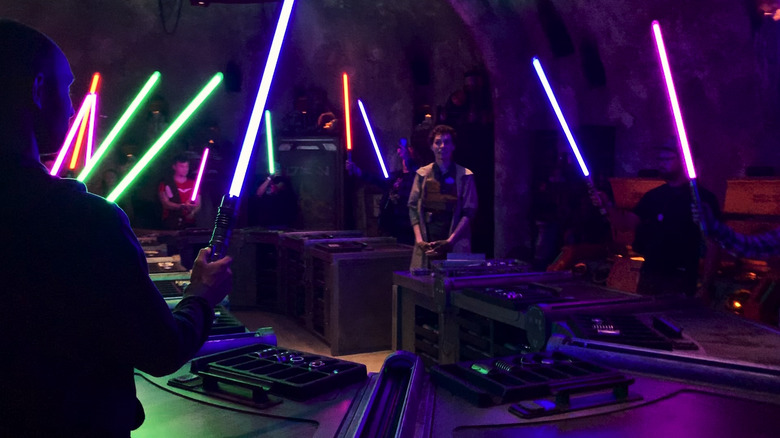 galaxy's edge lightsaber building experience