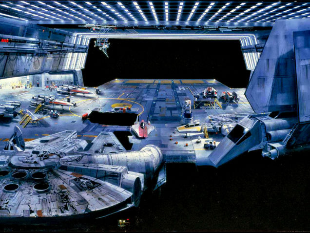 Return of the Jedi star wars Matte Painting