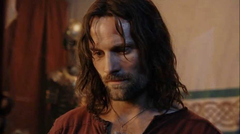 Close up of Aragorn (Viggo Mortensen) in "The Return of the King"