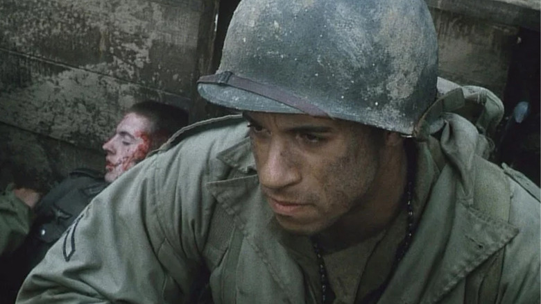 Vin Diesel and Tom Hanks in Saving Private Ryan