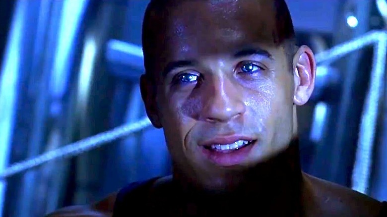 Vin Diesel as the mercenary Riddick in Pitch Black