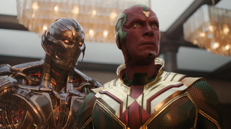 Ultron and Vision standing together in VisionQuest