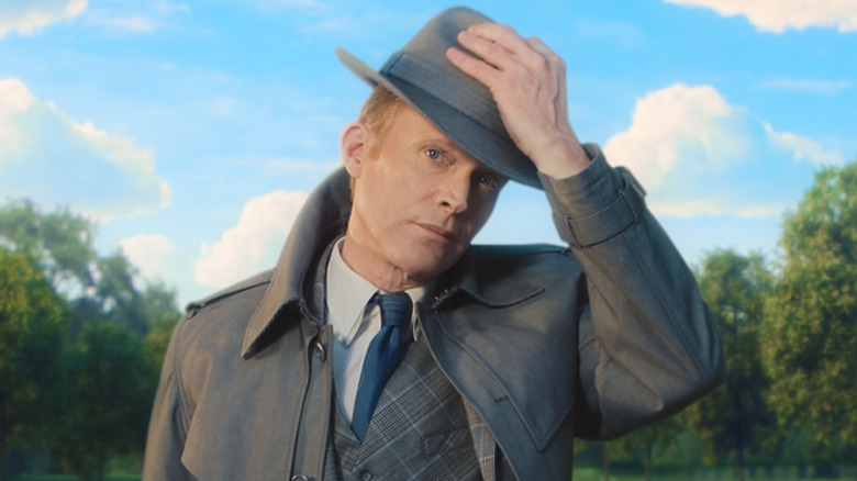 Vision (Paul Bettany) touches his hat in VisionQuest