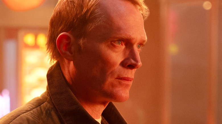 White Vision in human form looking concerned in VisionQuest