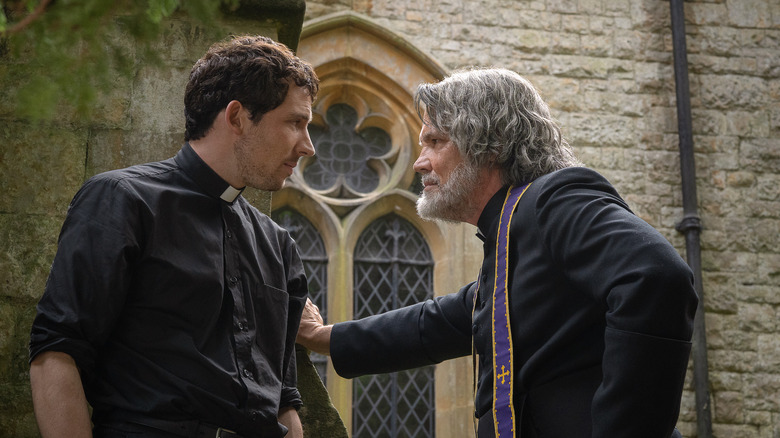 Jud and Wicks face to face in Wake Up Dead Man