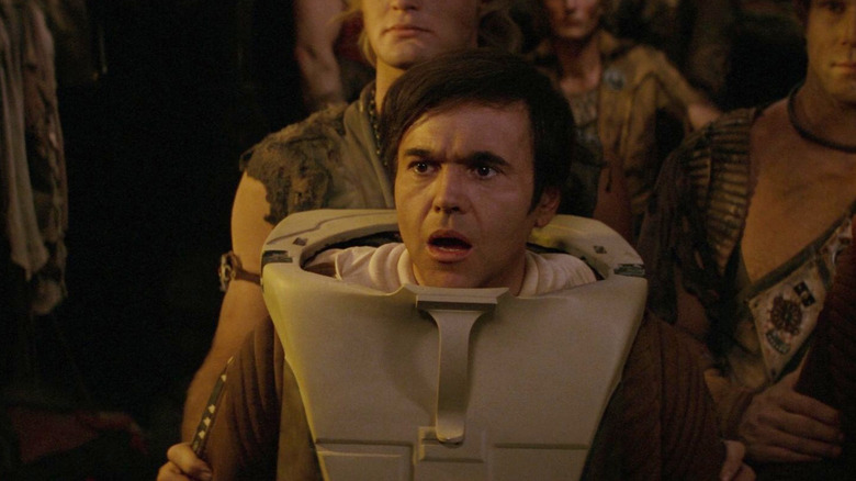 Commander Chekov surrounded by Khan's family in Star Trek II: The Wrath of Khan