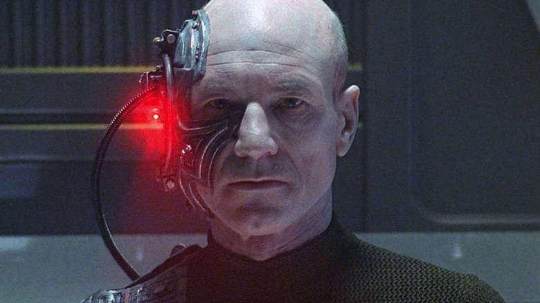 Picard becomes a Borg on Star Trek: The Next Generation