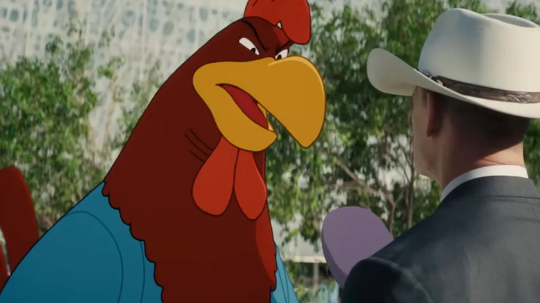Foghorn Leghorn looking CEO-ish in Coyote vs. Acme