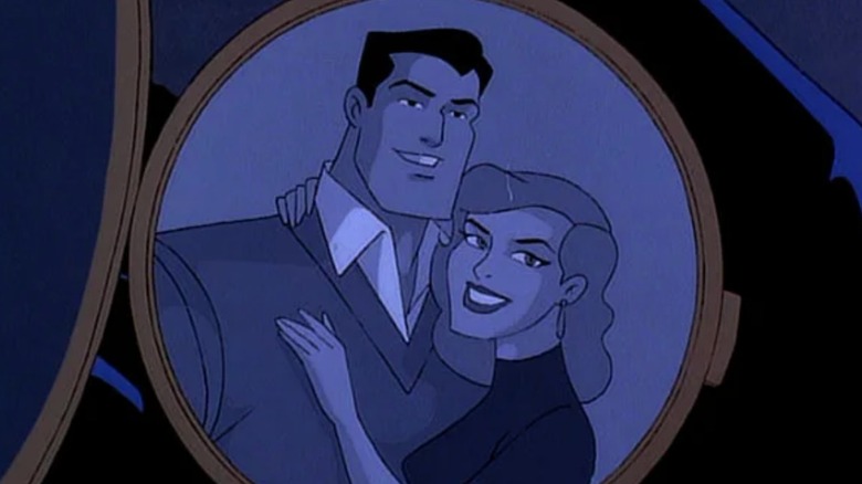 A locket with a photo of Bruce Wayne and Andrea Beaumont in Batman: Mask of the Phantasm