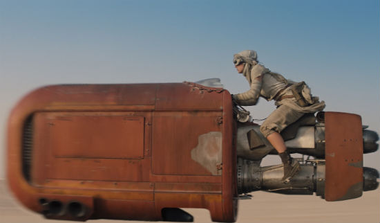 Daisy Ridley Speeder Star Wars Force Awakens header