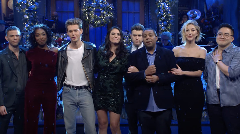 SNL Blue Christmas Austin Butler Cecily Strong farewell