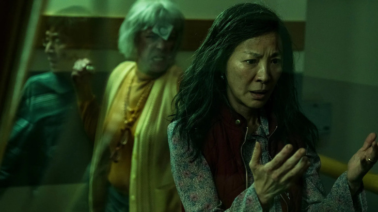 Jamie Lee Curtis and Michelle Yeoh in Everything Everywhere All At Once