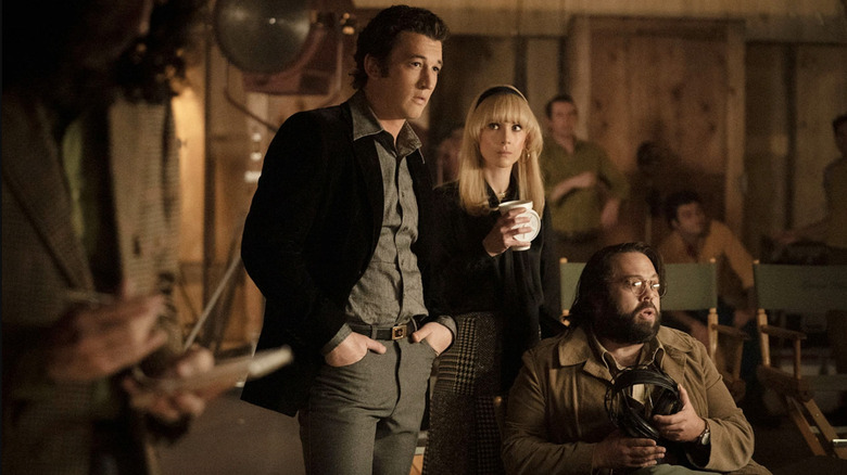 Miles Teller, Juno Temple, and Dan Fogler in The Offer